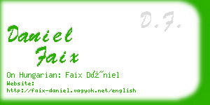 daniel faix business card